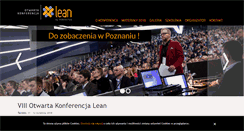 Desktop Screenshot of konferencjalean.pl