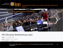 Tablet Screenshot of konferencjalean.pl
